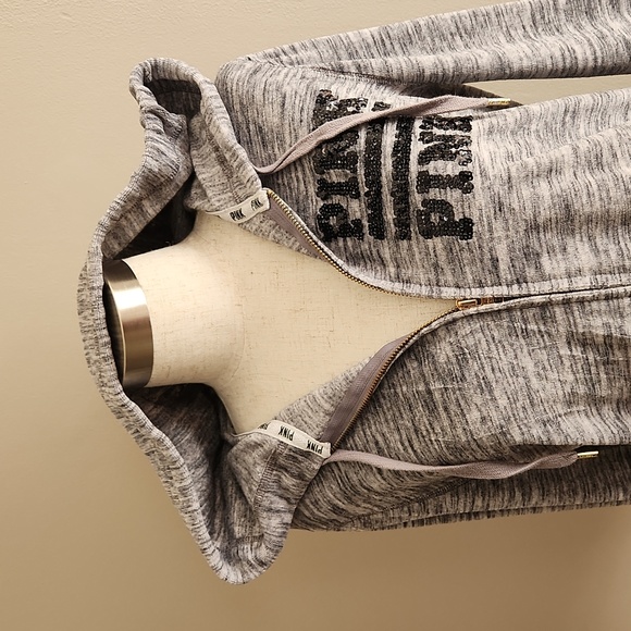 PINK VC Gray Hoodie - Size Medium - Picture 3 of 13
